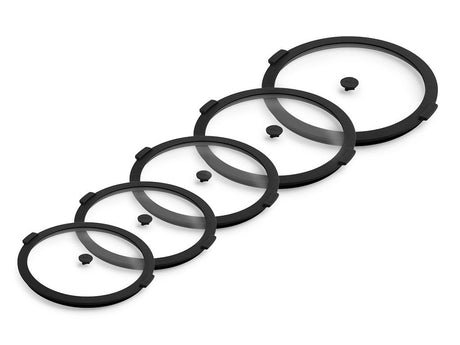 SET COPERCHI PER CONSERVAZIONE 18/24/26/28/30 CM – 5 PEZZI - 1