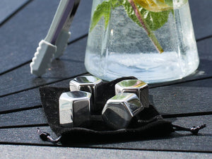 GHIACCIO RIUTILIZZABILI IN ACCIAIO INOX - 4-PZ - 2