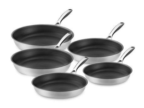 ZERO – SET DI PADELLE ANTIADERENTI NATURALI – 5 PEZZI - 1