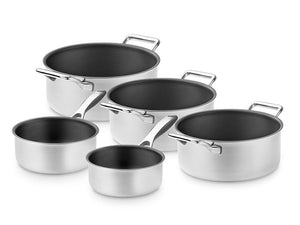 ZERO – SET DI PENTOLE ANTIADERENTI NATURALI – 5 PEZZI - 1