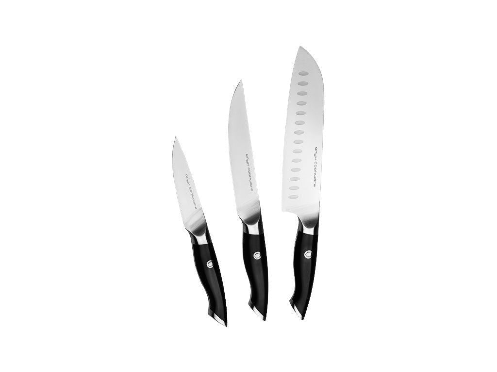 3-PZ COLTELLO DA SANTOKU-UNIVERSALE-SPELUCCHINO SET - 1