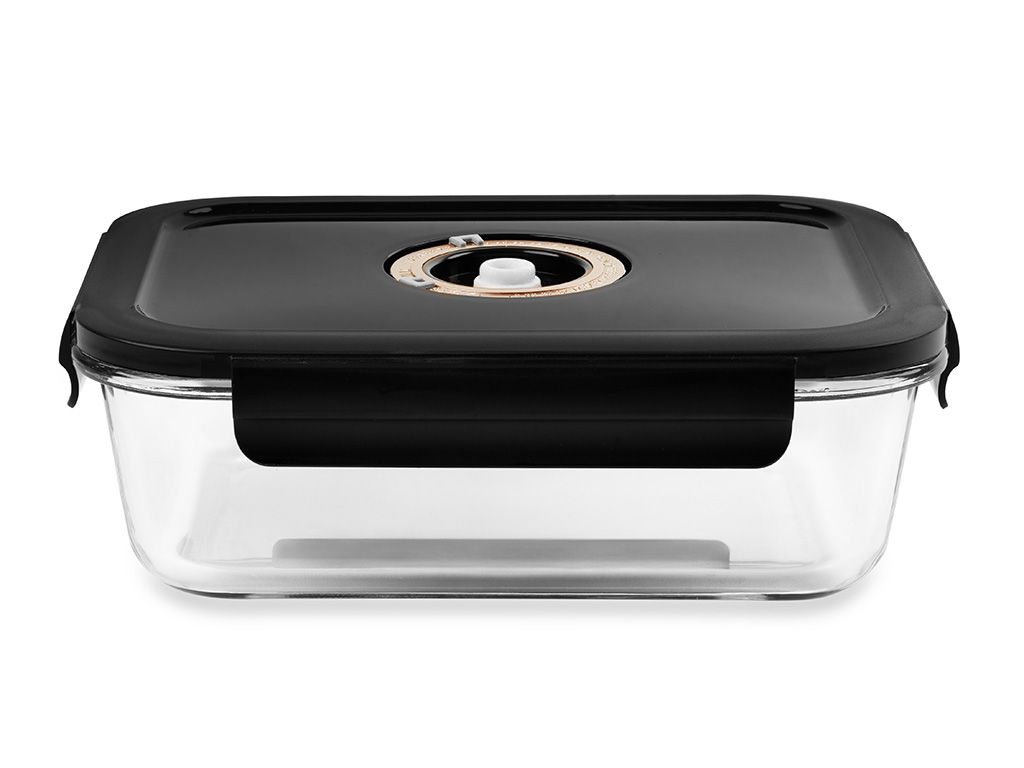 CONTENITORE IN VETRO SOTTOVUOTO RETTANGOLARE – 1480ML - 1
