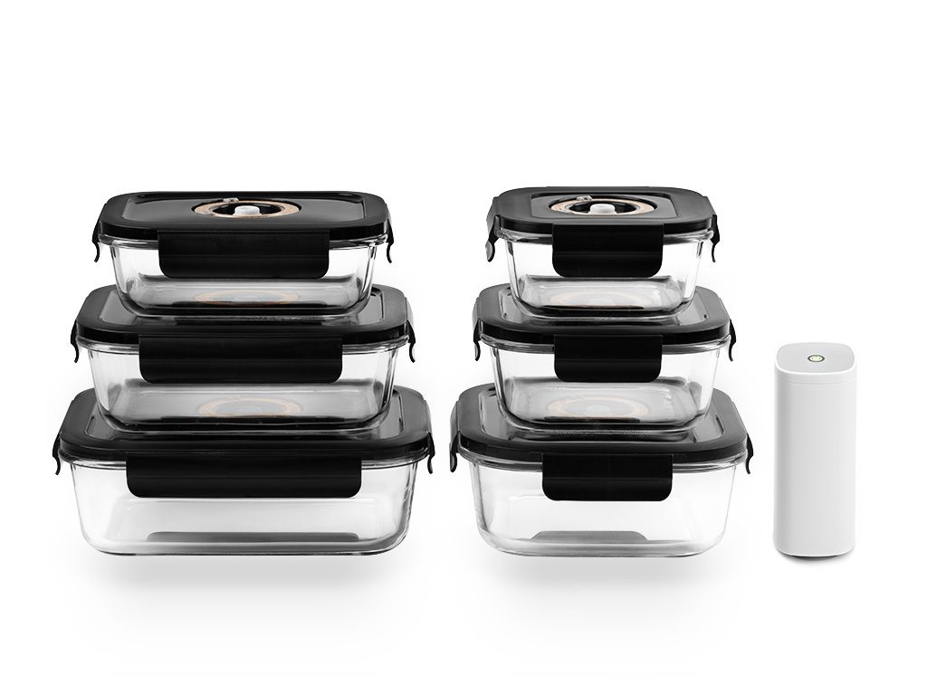 CONTENITORE IN VETRO SOTTOVUOTO MIX SET – 6 PZ - 1