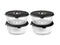 CONTENITORE TONDO IN VETRO SOTTOVUOTO – 1400ML SET - 4-PZ