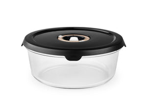 CONTENITORE TONDO IN VETRO SOTTOVUOTO – 1400ML - 1