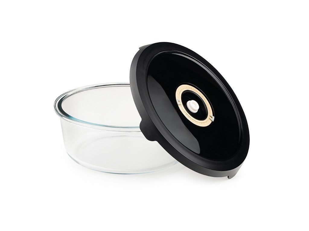 CONTENITORE TONDO IN VETRO SOTTOVUOTO – 1400ML - 2