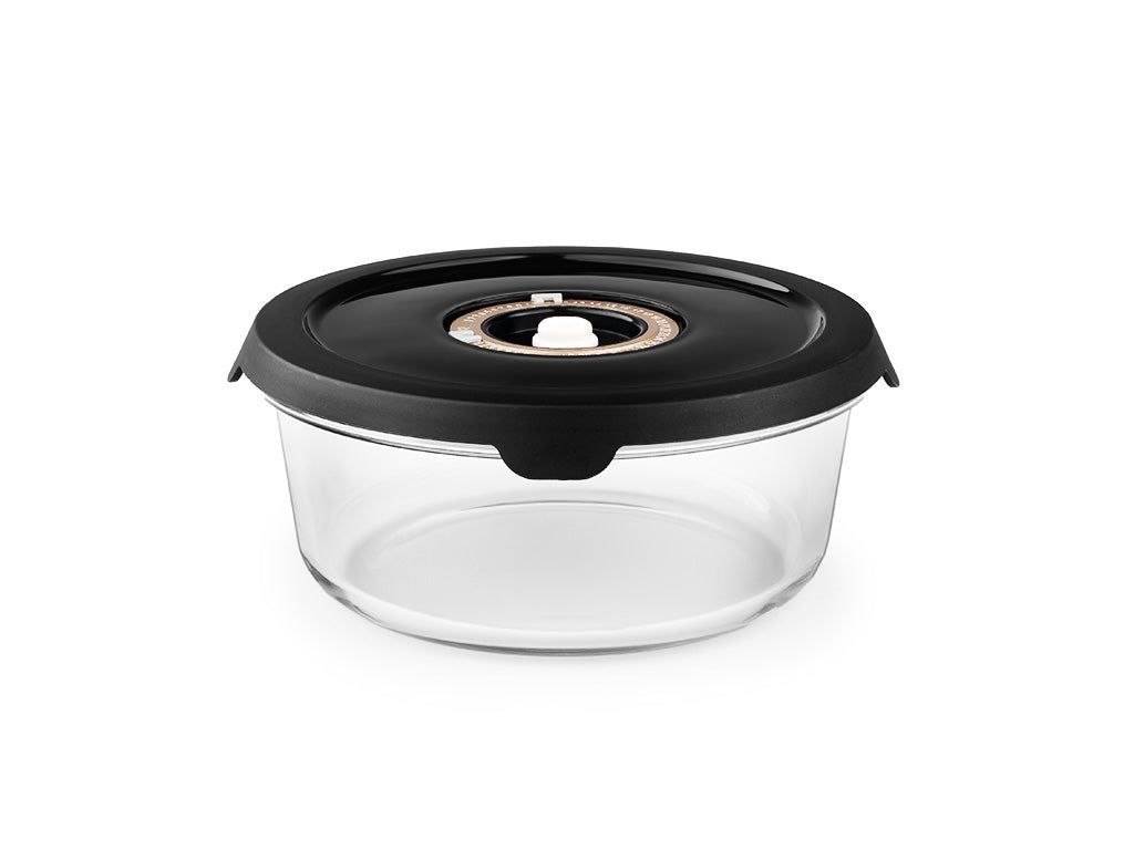 CONTENITORE TONDO IN VETRO SOTTOVUOTO – 930ML - 1