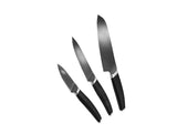 3-PZ COLTELLO DA SANTOKU-UNIVERSALE-SPELUCCHINO SET