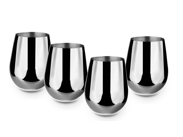SET DA BICCHIERE IN ACCIAIO INOSSIDABILE 4 PEZZI